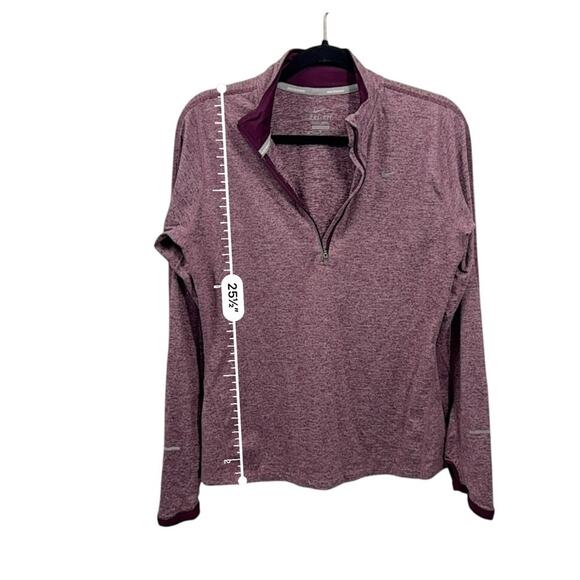 Just in 💫| Nike Red Zip Up Thumb Hole Sweatshirt sz M - Picture 10 of 11